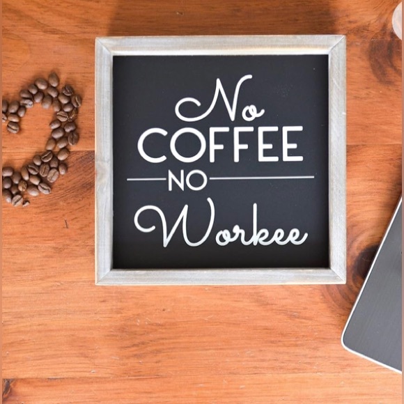 ☕️Wood-framed Coffee Sign, Rustic | Coffee Bar Accessory| Kitchen Decor - Picture 5 of 8